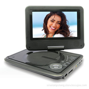 7-inch TFT LCD Screen Portable DVD Player, Built-in Stereo Speaker